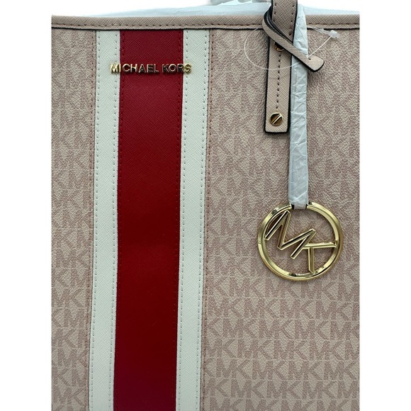 NWT - Michael Kors “MK” - Jet Set Travel - Ballet Lg Drawstring Tote / purse - Picture 2 of 8